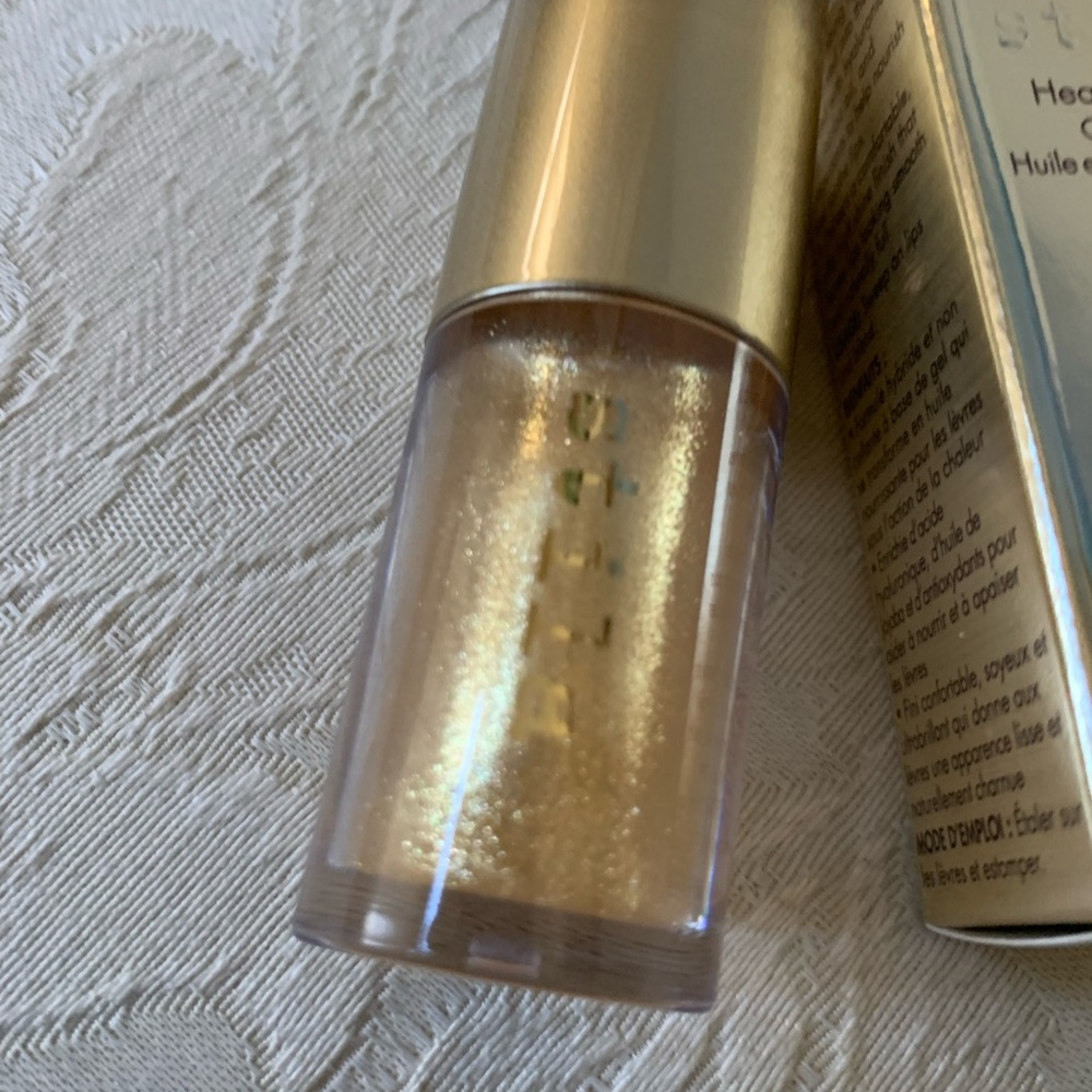 Stila Heavens Dew Lip Oil Shimmering Gold LipGloss in Stardust BNIB - Picture 9 of 14